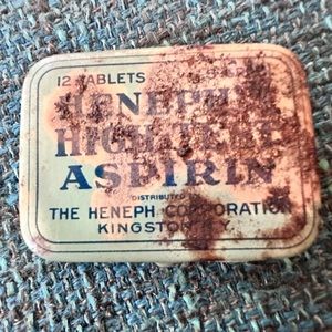 Old Rusty Aspirin Tin